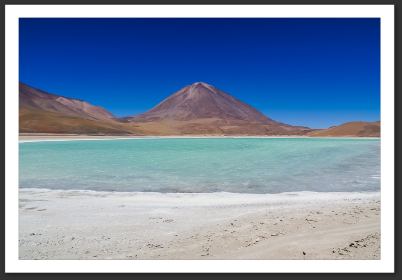 Bolivie Lagunes Laguna Verde Licancanbur Laguna Colorada
