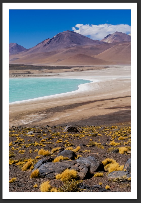Bolivie Lagunes Laguna Verde Licancanbur Laguna Colorada