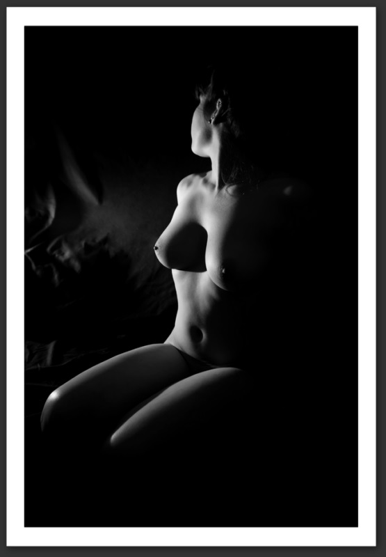 photo nu artistique clair obscur