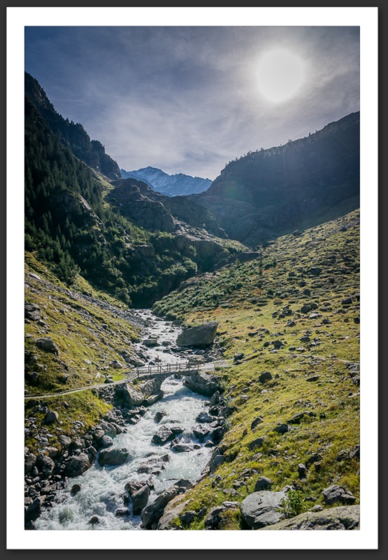 Triftbahn Triftbrücke vallée du Trift Oberland bernois Berne Suisse Switzerland