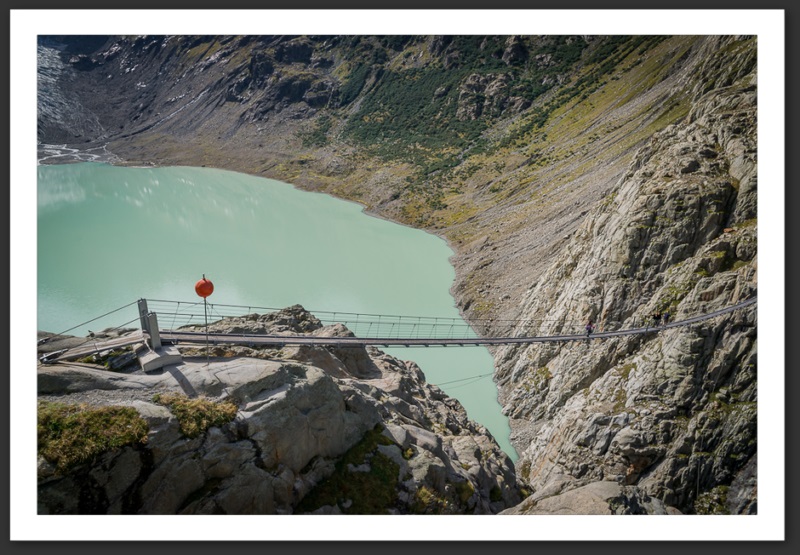 Triftbahn Triftbrücke vallée du Trift Oberland bernois Berne Suisse Switzerland
