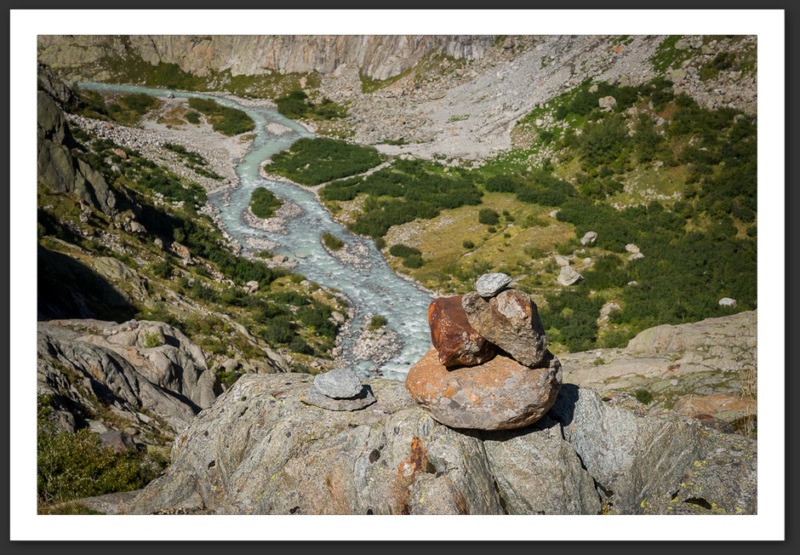 Triftbahn Triftbrücke vallée du Trift Oberland bernois Berne Suisse Switzerland