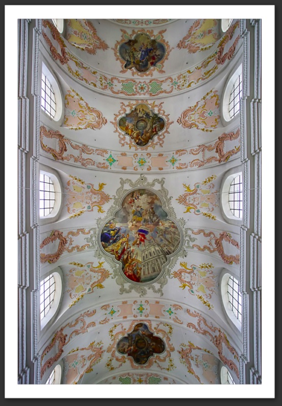 Église des Jésuites Lucerne Voûtes